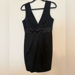 Forever 21 Black Satin Trim Mini Dress